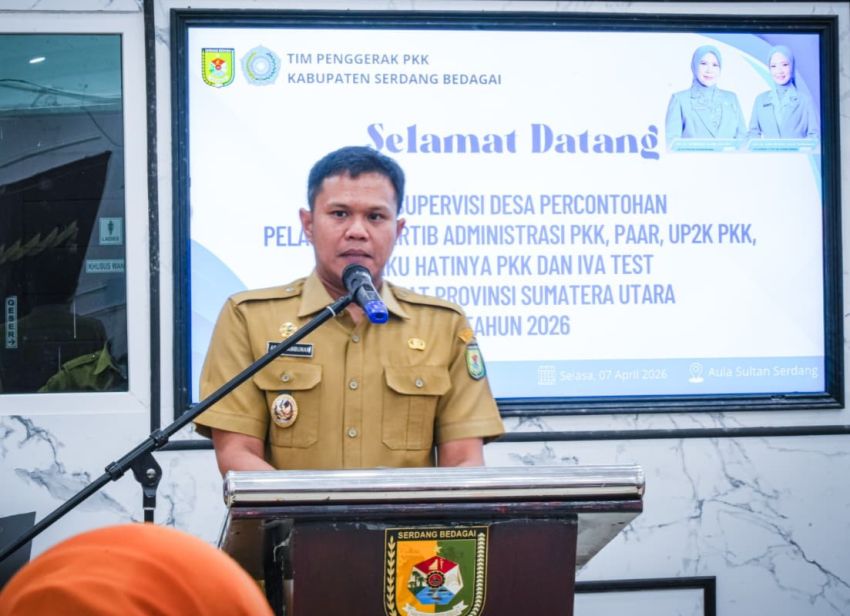 Wabup Adlin Tambunan Buka Supervisi TP PKK Sumut di Kabupaten Sergai