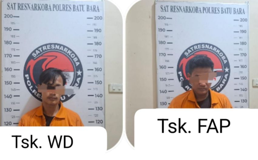 Polres Batubara Ungkap Dua Kasus Narkotika Jenis Sabu Dalam Satu Malam