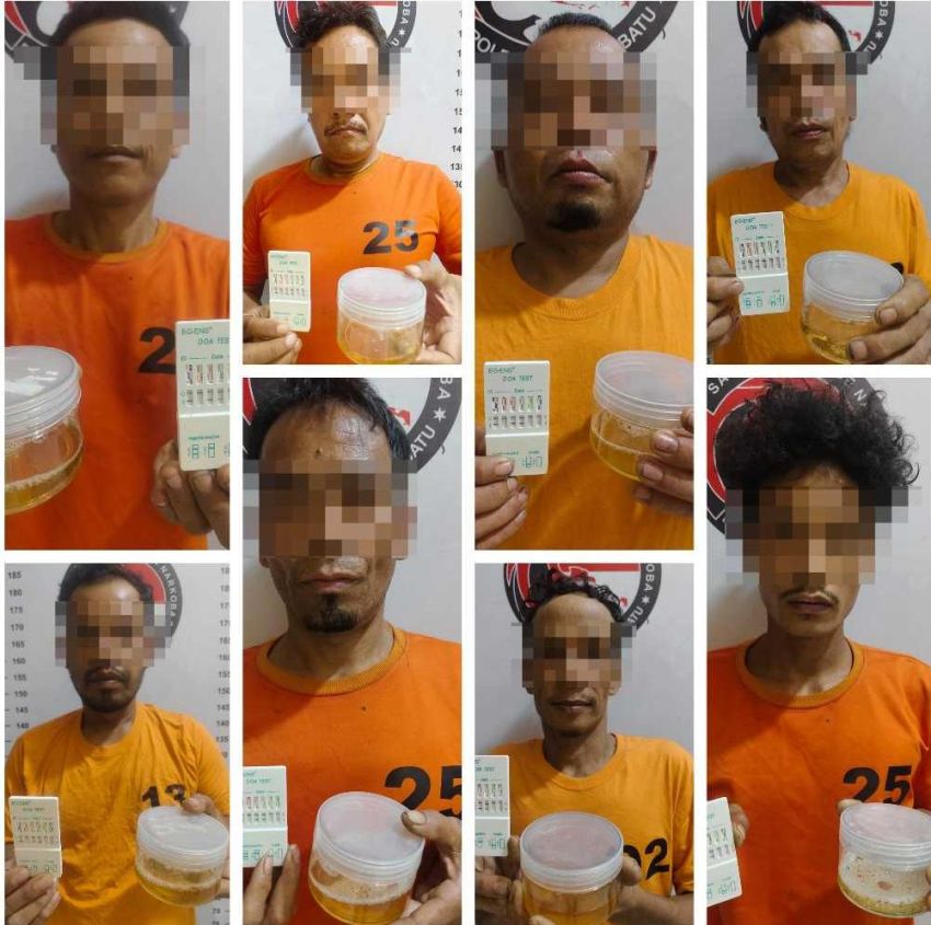 Pesta Sabu di Pelosok Labuhanbatu Digerebek, 8 Pria Diciduk
