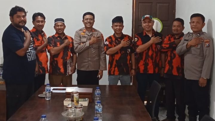 Kapolsek Datuk Bandar Tanjungbalai Siap Bersinergi Dengan Pemuda Pancasila