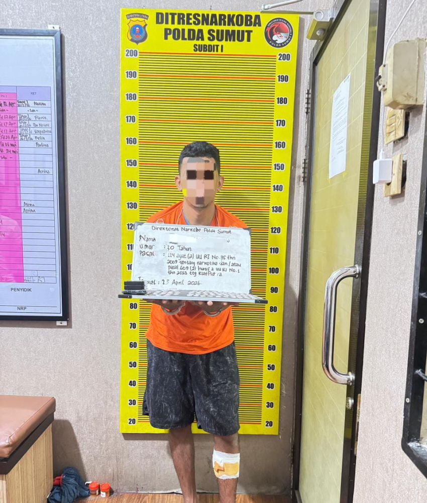 86 Paket Sabu Siap Edar Disita di Pematangsiantar, Seorang Pria Ditangkap