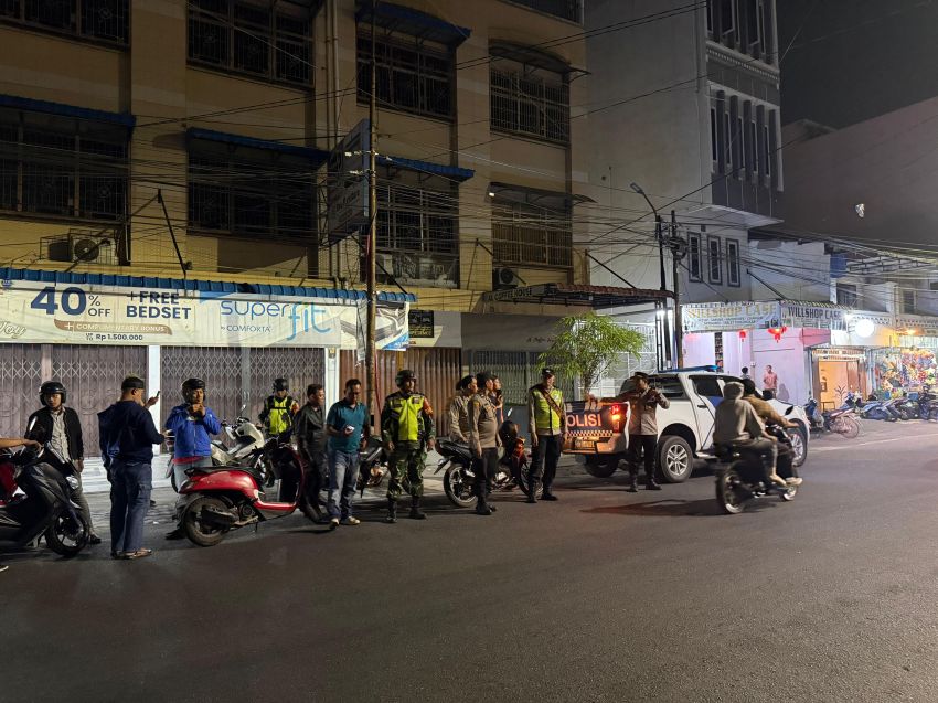 Patroli Gabungan 3 Pilar Medan Area&ndash;Medan Denai Intensifkan Antisipasi 3C dan Gangguan Kamtibmas