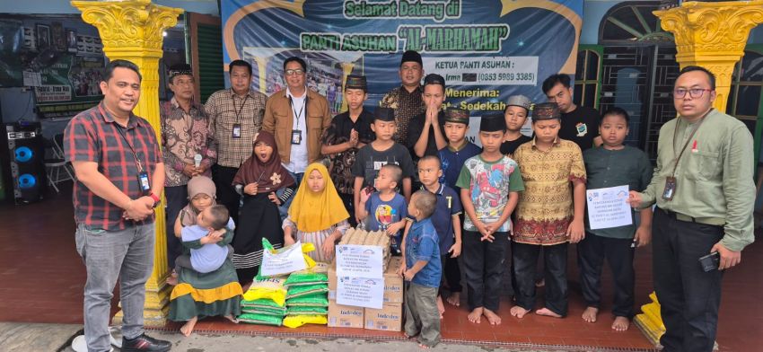 Peduli Sesama, SP BRI dan BAPEKIs Salurkan Santunan ke Panti Asuhan Al Marhamah