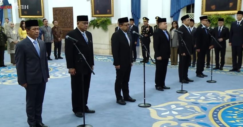 Prabowo Resmi Reshuffle Kabinet: Dudung KSP, Jumhur Menteri LH