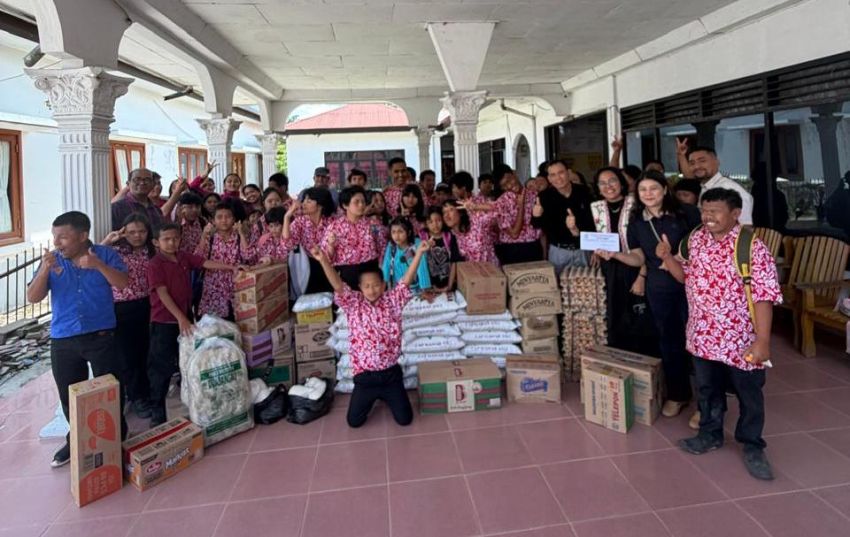 Berbagi Kasih Paskah, Notaris/PPAT Sumut Kunjungi YKPD GBKP Alpha Omega