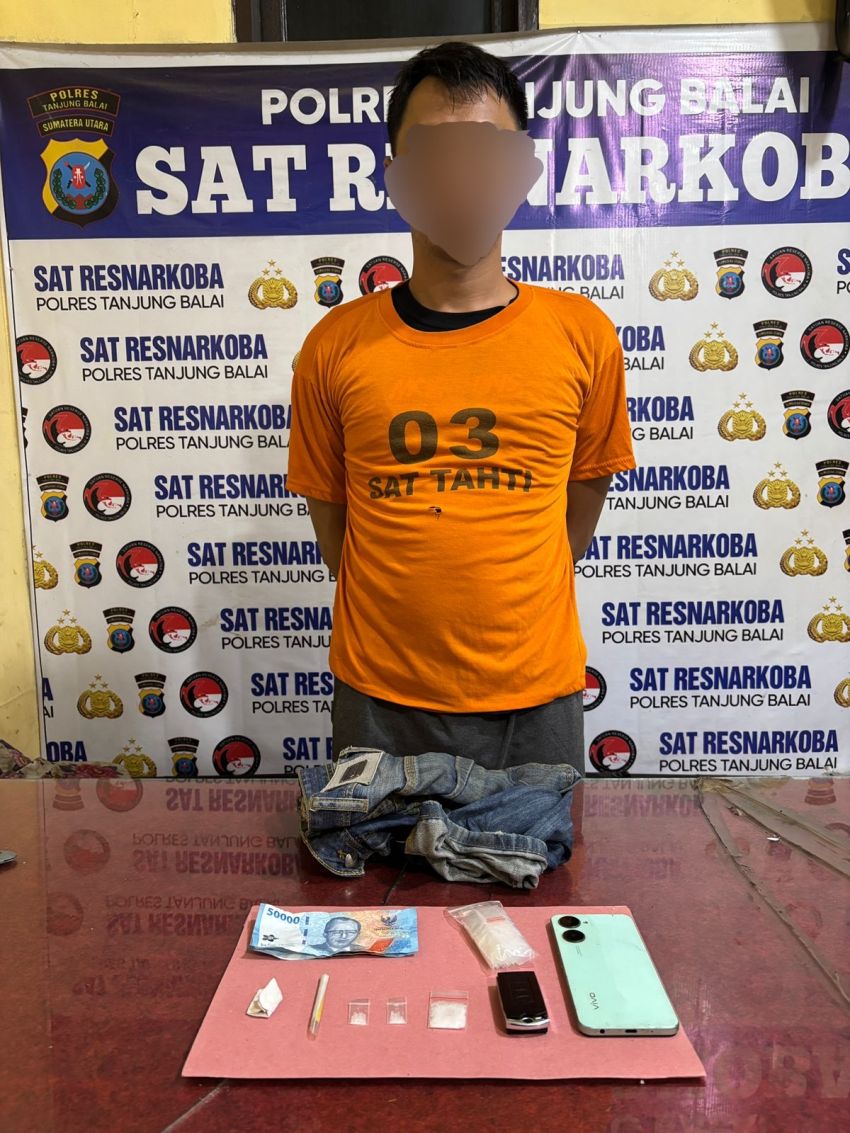 Gunakan Tehnik Undercover Buy, Satnarkoba Polres Tanjungbalai Tangkap Pengedar Sabu dan Ganja