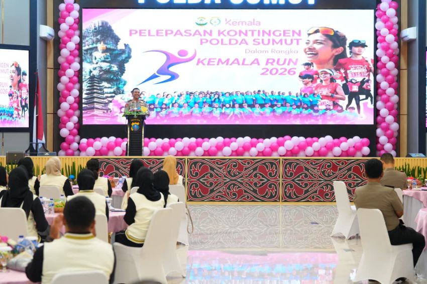 Kapolda Sumut Lepas Kontingen ke Kemala Run 2026 di Bali