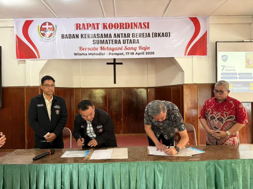 BKAG Sumut dan CBN Teken Kerja Sama, Perkuat Pelayanan Gereja di Sumatera Utara
