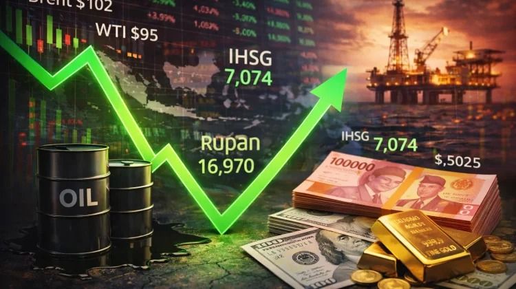 Minyak Dunia Menguat, Rupiah Tertekan, Harga Emas Turun ke Rp2,56 Juta/Gram