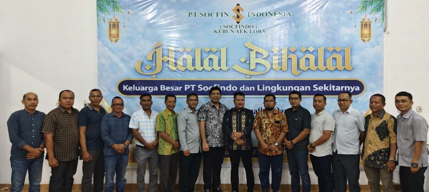 Halalbihalal di Aek Loba, Wabup Asahan Apresiasi PT Socfindo