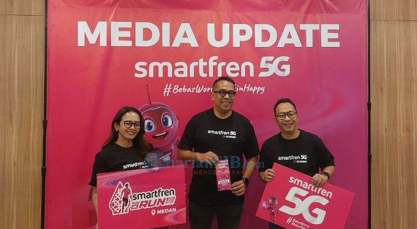 Smartfren 5G Fun Run 2026, Senam Zumba Gratis di Lapangan Merdeka Medan