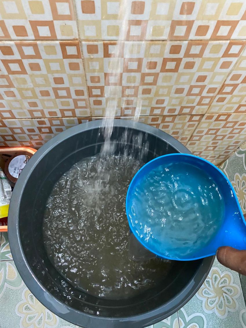 Warga Keluhkan Air PDAM Tirta Bulian Tebingtinggi Keruh