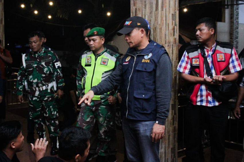 BNNK Deliserdang Razia Gabungan di 4 Hiburan Malam, 10 Pengguna Narkoba Diamankan