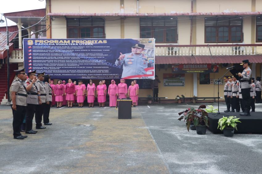 Kapolres Pematangsiantar Pimpin Sertijab Dua Kapolsek, Tekankan Peningkatan Pelayanan