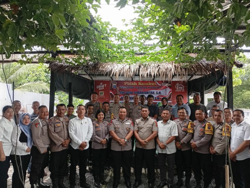 Pisah Sambut Kapolsek Siantar Marihat, Perkuat Sinergi Jaga Kamtibmas