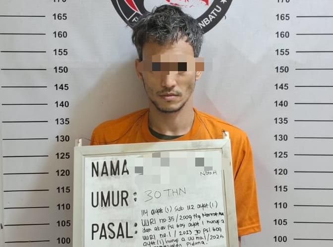 Diduga Terlibat Peredaran Sabu, Warga Bilah Hulu Ditangkap di Rumah Kosong Padangbulan