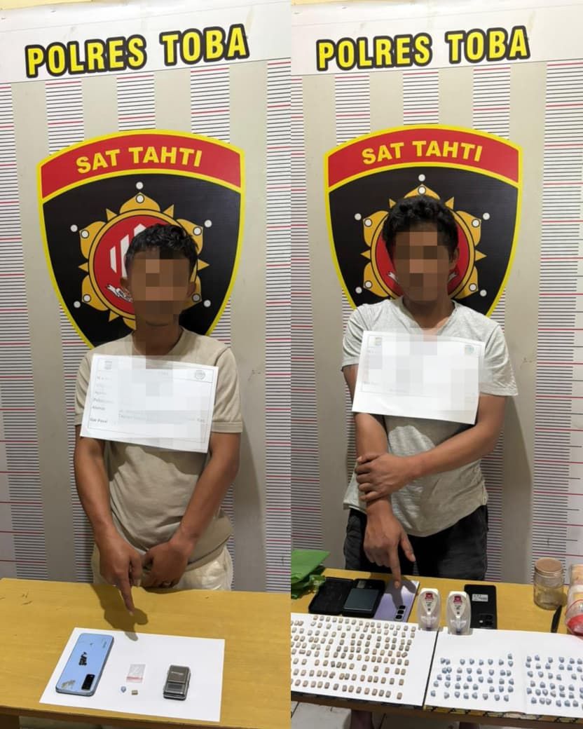 Polisi Tangkap Bandar dan Kurir Pil Ekstasi di Toba