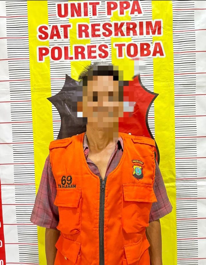 Diduga Cabuli Anak Tiri, Ditangkap Polres Toba