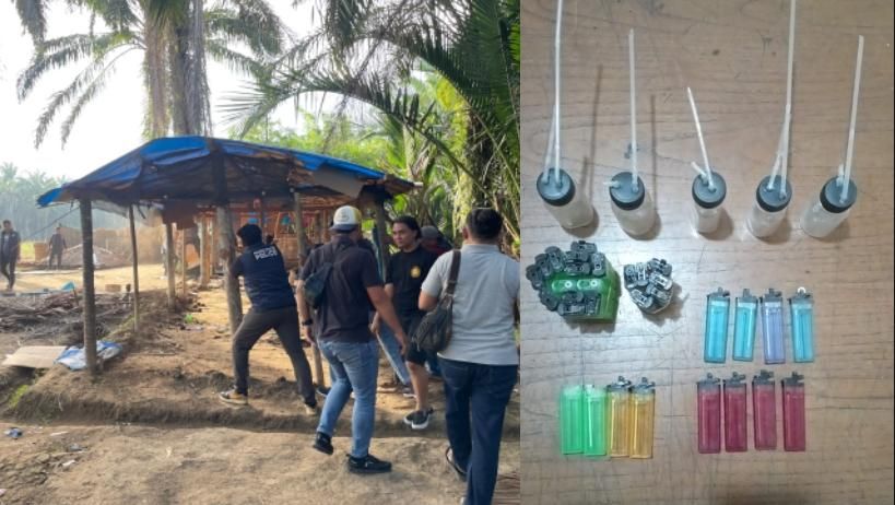 Polres Binjai Grebek Sarang Narkoba di Langkat, Barak Ditemukan Sudah Kosong