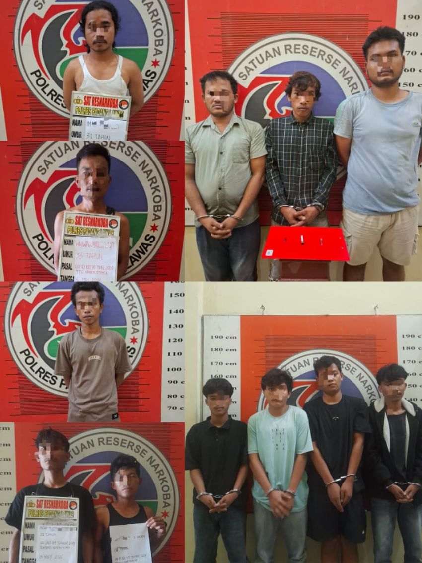 Dalam Dua Hari, 12 Terduga Pelaku Narkoba Diamankan di Palas