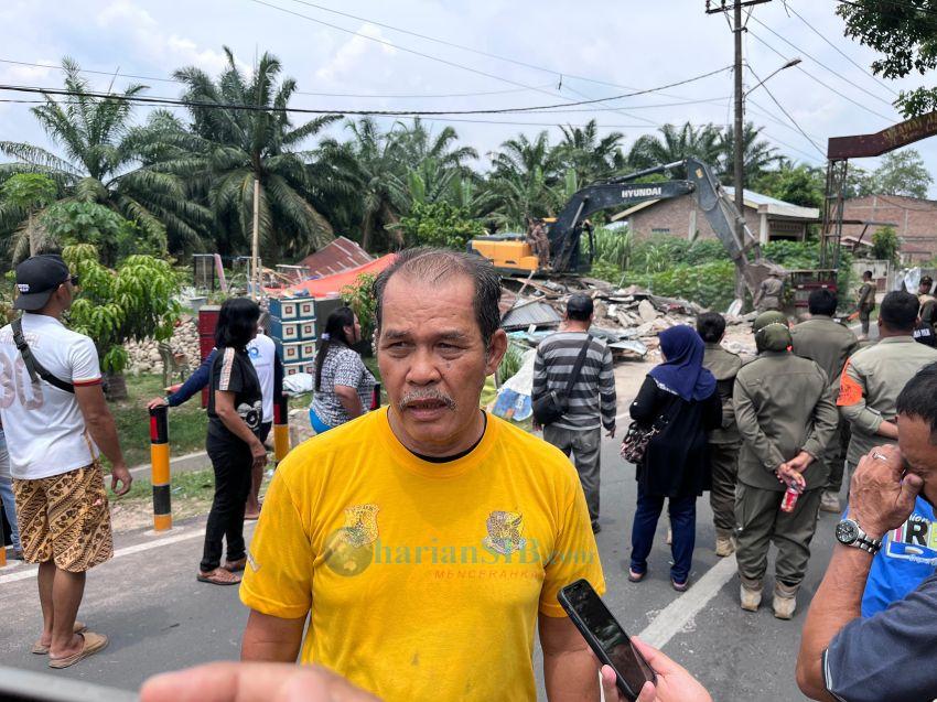 Pemkab Deliserdang Bongkar Rumah Tak Ber-IMB, Sisa Rumah Siregar dan Kantor PWI