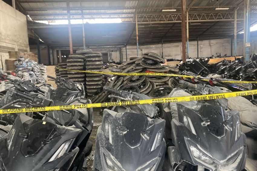 Polisi Sita 1.494 Motor Ilegal di Gudang Jaksel, Direktur PT Ditangkap