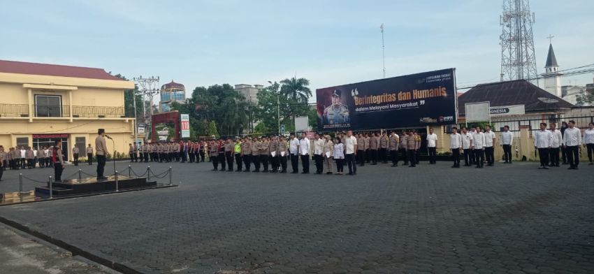 Pimpin Apel Jam Pimpinan, Wakapolres Tanjungbalai Sampaikan Evaluasi Kinerja
