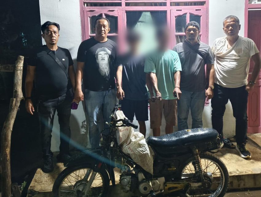 Dua Orang Terduga Pencuri Motor Ditangkap di Simalungun