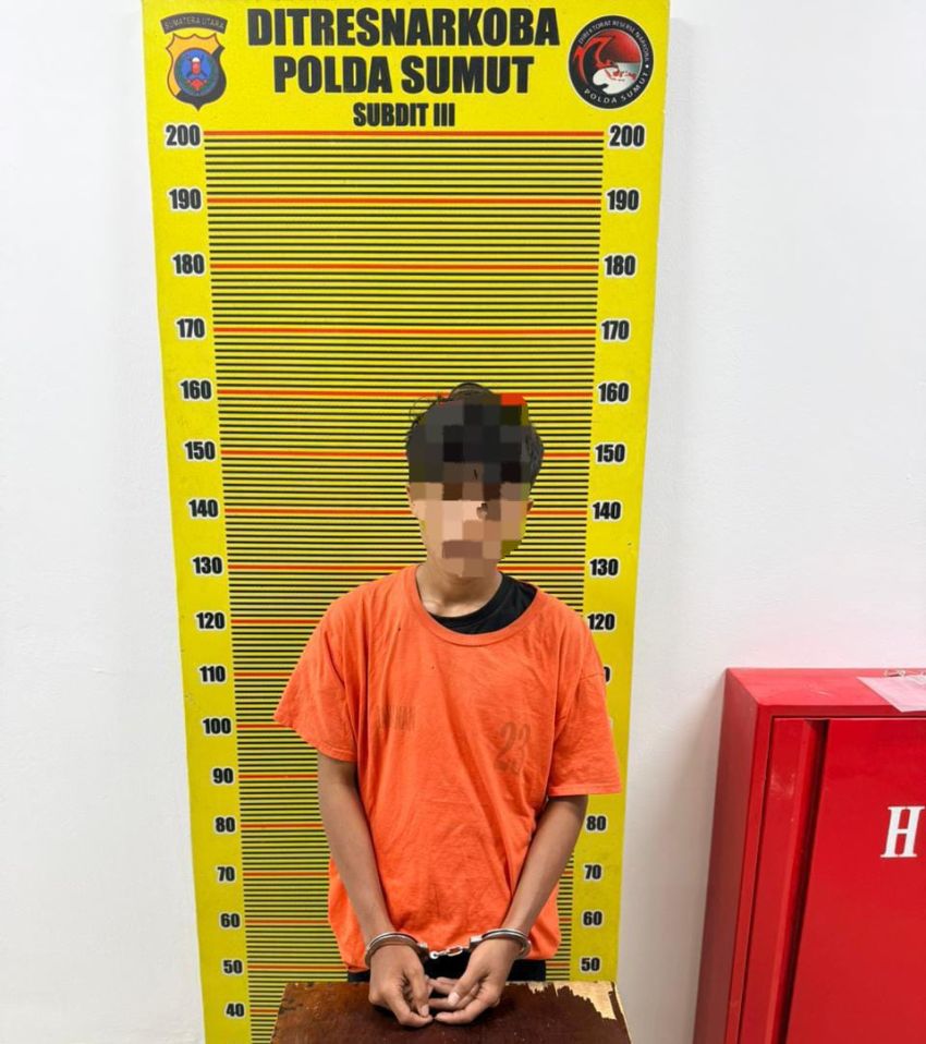 Polda Sumut Bongkar Barak Narkoba di Tanjung Morawa, Ringkus Kurir Sabu