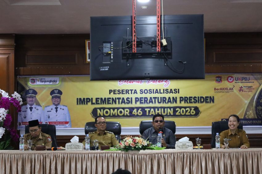 Plh Wali Kota Tanjungbalai Buka Sosialisasi Perpres Pengadaan Barang dan Jasa
