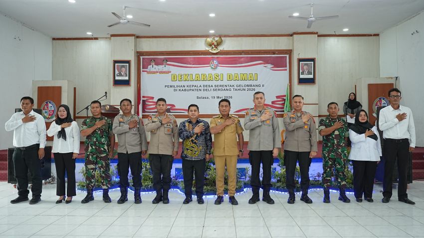 Menuju Pilkades Serentak 2026, Deliserdang Deklarasikan Pemilu Desa yang Damai
