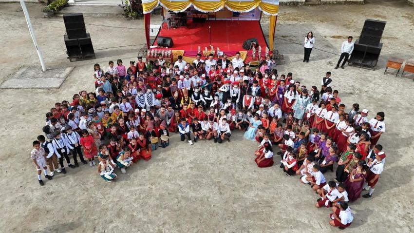 Bupati Humbahas Buka FLS3N SD 2026, Diikuti 333 Peserta