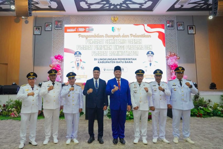 Lantik Puluhan Pejabat, ASN Batubara Diminta Tidak Jadi Penghianat Institusi