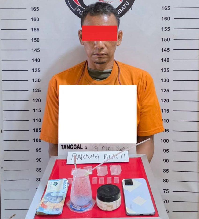 Pengedar Sabu Ditangkap di Kebun Sawit Bilah Barat