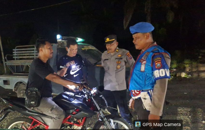 Patroli Blue Light Polsek Bosar Maligas Sasar Geng Motor dan Balap Liar di Jalur KEK Sei Mangkei