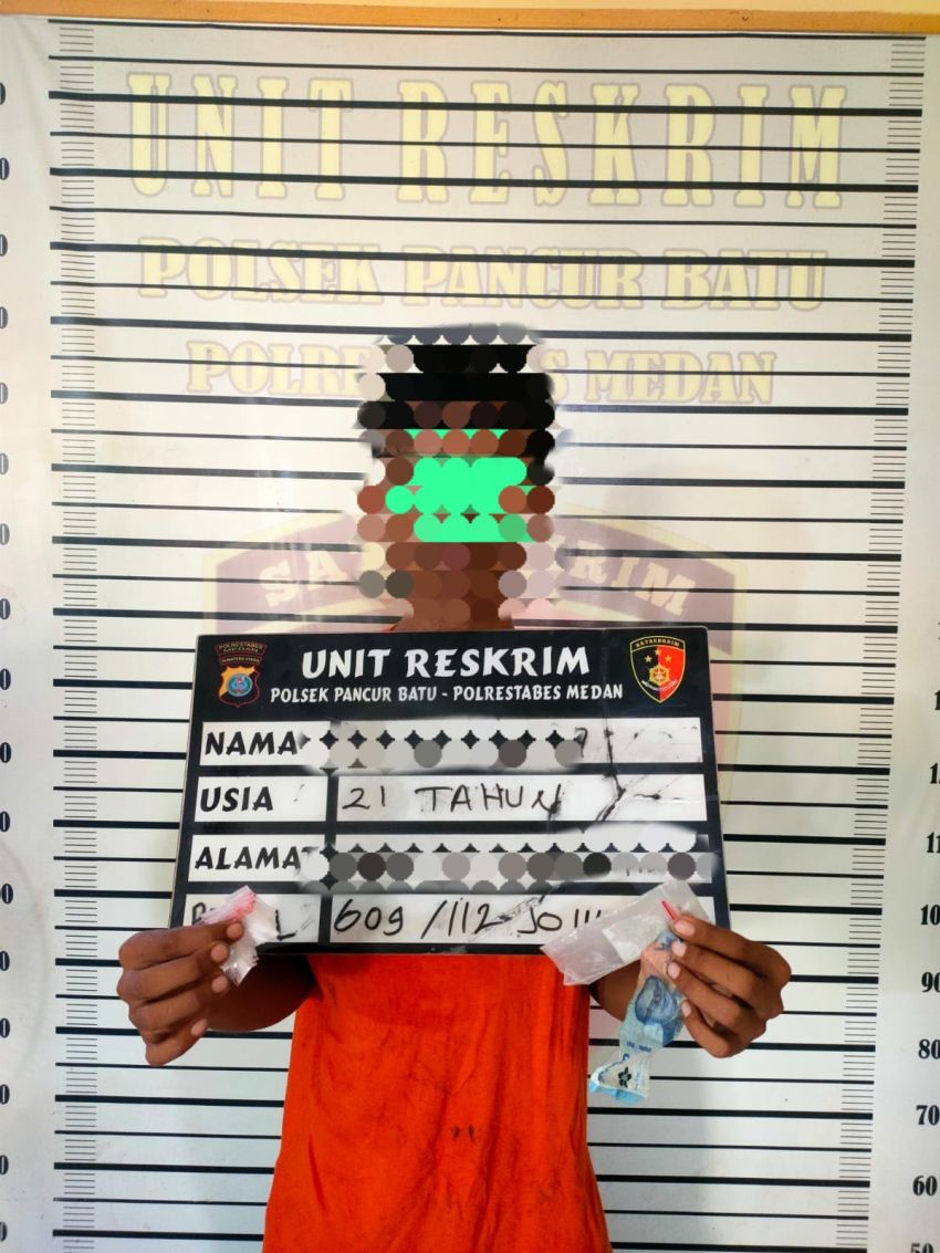 Polsek Pancurbatu Ringkus Terduga Pengedar Sabu, Puluhan Paket Narkotika Disita