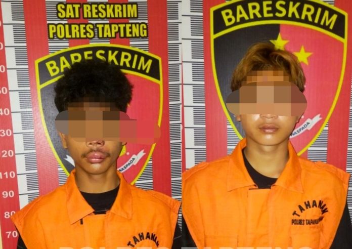Satreskrim Tapteng Amankan Dua Remaja Terduga Pelaku Curanmor