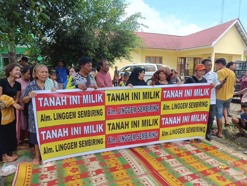 Protes Tanah &ldquo;Diserobot&rdquo; Negara, Warga Langkat Mohon Keadilan ke Presiden Prabowo