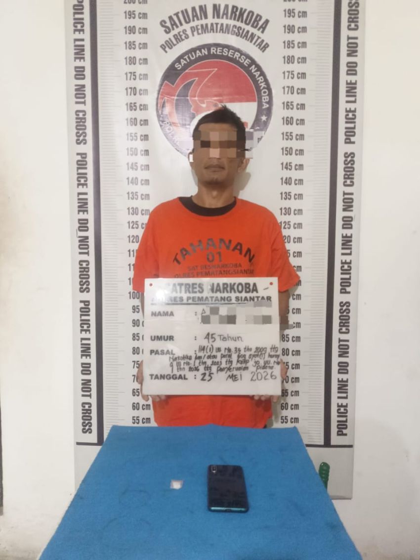 Residivis Narkoba Ditangkap Polisi saat Genggam Sabu di Jalan Sibolga