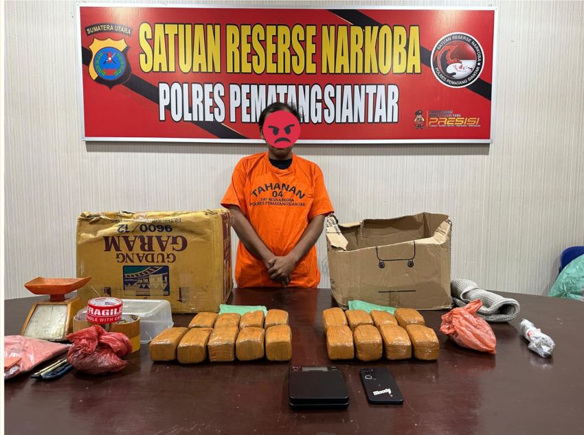 Dicegat Saat Naik Motor, Pria Asal Simalungun Ternyata Simpan Stok Ganja di Rumah Kontrakan
