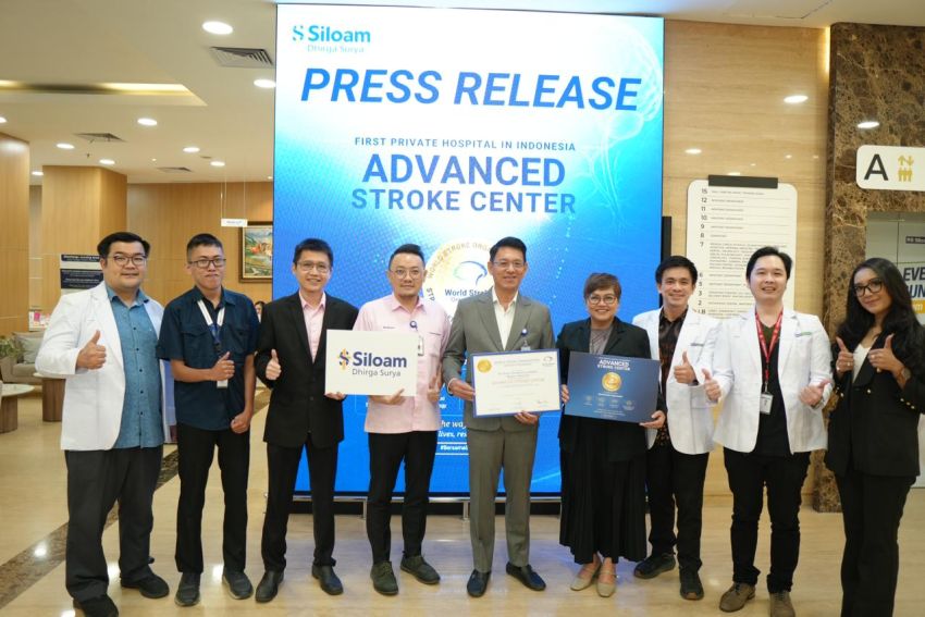 Siloam Medan Cetak Sejarah Jadi RS Swasta Pertama di Indonesia Raih Sertifikasi Advanced Stroke dari WSO