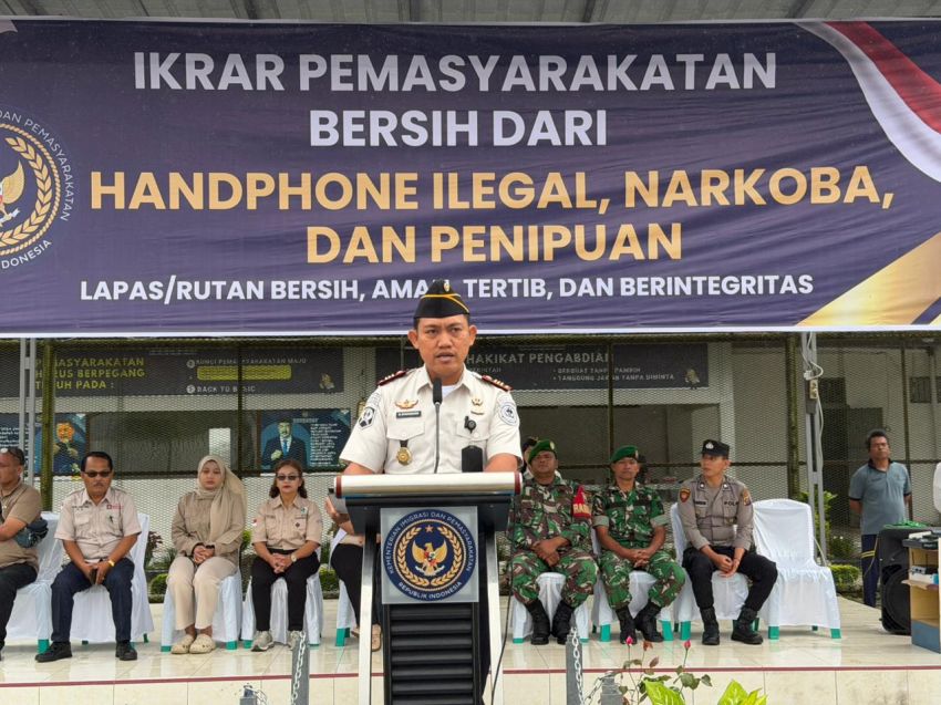 Rutan Humbahas Gelar Ikrar dan Razia Gabungan, Tegaskan Perang Melawan HP Ilegal, Narkoba, dan Penipuan