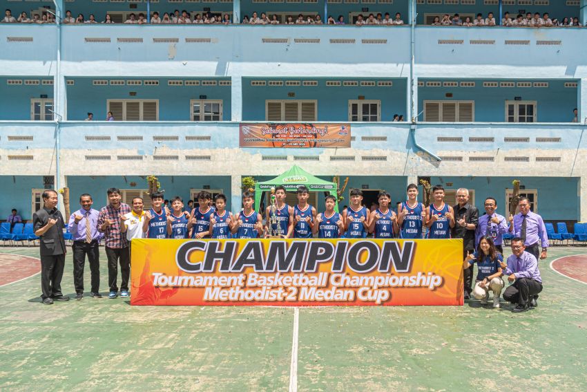 SMP Methodist-2 Medan Juara Basketball Championship Ke-2 Antar Pelajar SMP se-Sumut