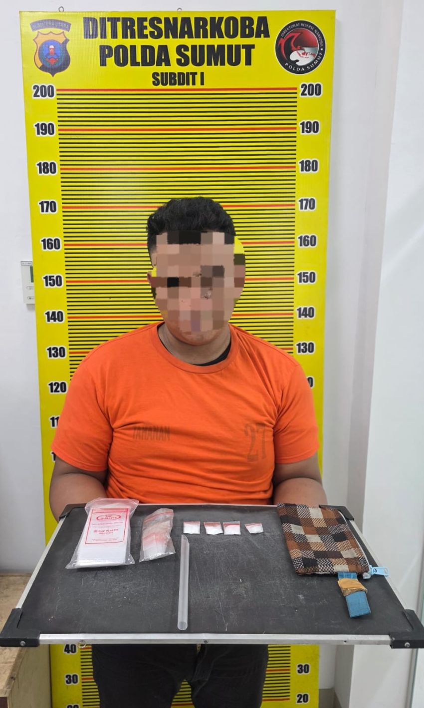 Polisi Ringkus Pengedar Sabu di Penginapan Sibolangit