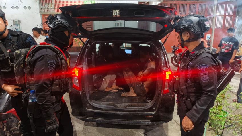 Gelar Patroli Dini Hari, Brimob Polda Sumut Gagalkan Percobaan Pencurian