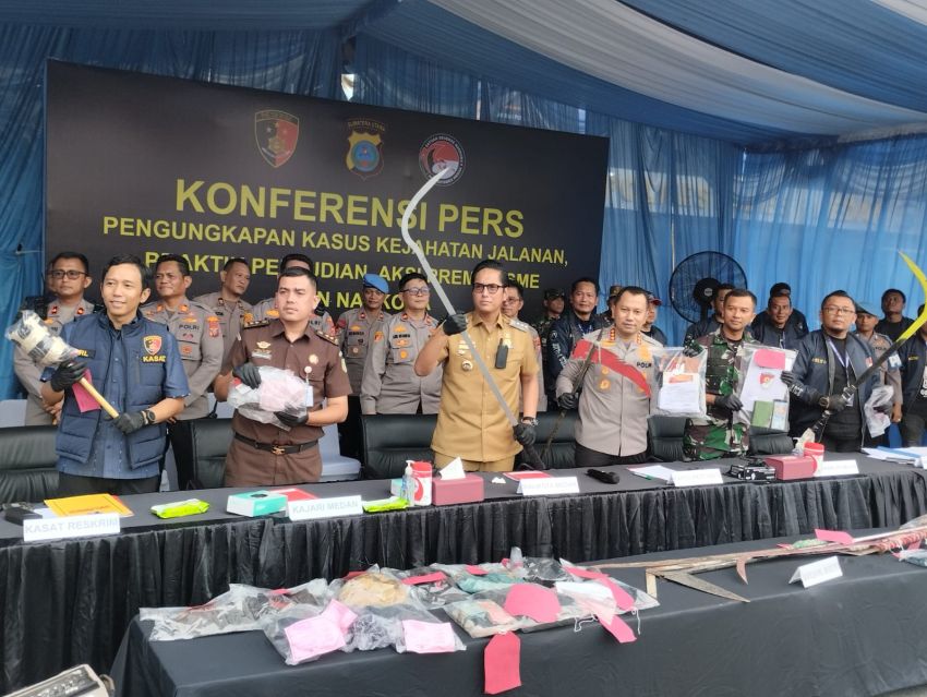 Polrestabes Medan Ungkap 143 Kasus, 21 Pelaku Ditembak di Kaki