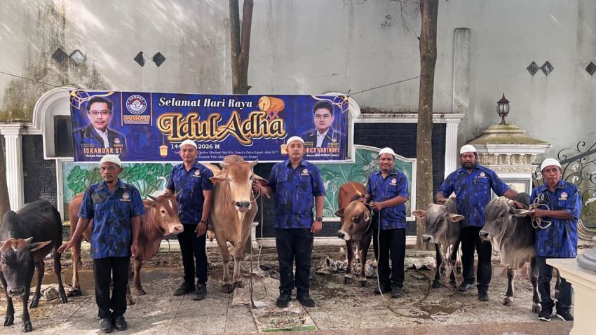 Kombat Sumut Tebar Berkah Idul Adha 2026, Sembelih 6 Ekor Sapi Kurban untuk Masyarakat