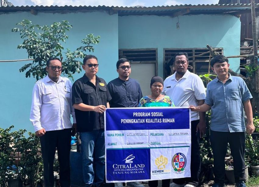 CitraLand Group Bedah Rumah Warga Kurang Mampu di Tanjungmorawa
