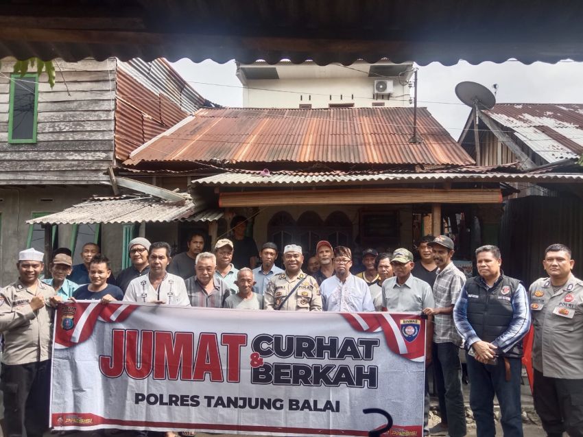 Sat Reskrim Polres Tanjungbalai Ajak Warga Jaga Kamtibmas Lewat Jumat Curhat