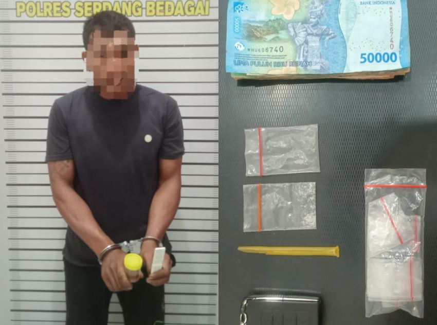 Polres Sergai Bekuk Pria Diduga Pengedar Sabu, Pemasok Masih Diburu